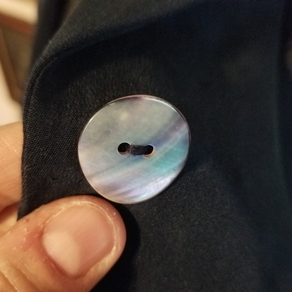 100% silk navy work suit professional workwear plus size style sz 16W - Picture 9 of 9